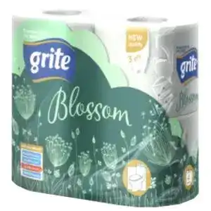 Туалетний папір Grite Blossom 3-х шаровий 4 шт