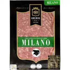 Ковбаса Gremio de la carne Milano напівкопчена вищий сорт 100 г