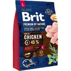 Корм для собак Brit Premium L сухий з куркою 3 кг