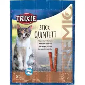 Ласощі для котів Trixie Stick Quintett з ягням та індичкою 25 г