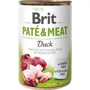 Вологий корм для собак Brit Care зі смаком качки і курки 400 г