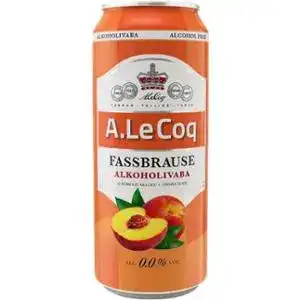 Пиво A. Le Coq Fassbrause Персик безалкогольне 500 мл
