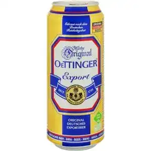 Пиво OeTTINGER Export світле фільтроване 5.4% 0.5 л