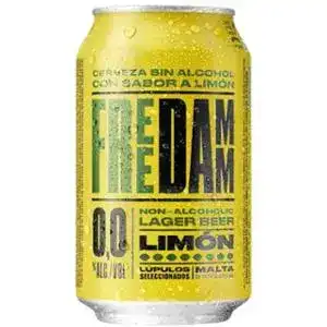 Пиво Free Damm Lemon світле фільтроване безалкогольне 0.33 л