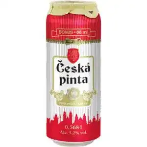 Пиво Ceska Pinta Svetly Lezak світле фільтроване 5.2% 0.568 л
