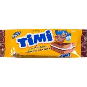 Тістечко Конті Тімі з шоколадно-молочним смаком 50 г