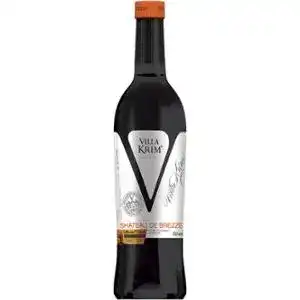 Вино Villa Krim Shateau de Brezze червоне напівсолодке 11% 0,5 л