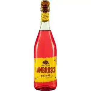 Вино Sizarini Lambrusco ігристе рожеве сухе 0.75 л