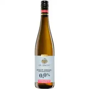 Вино Dr.Zenzen Pinot Grigio біле напівсолодке безалкогольне 0% 0,75 л