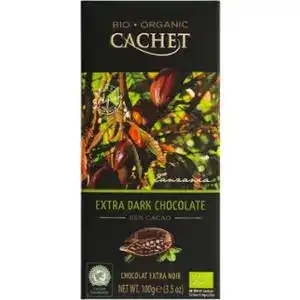 Шоколад Cachet органічний чорний екстра 85% 100 г