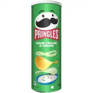 Чіпси Pringles Sour Cream & Onion Сметана-цибуля 165 г