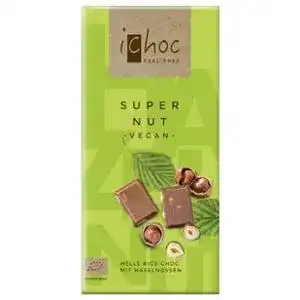 Шоколад органічний iChoc з лісовими горіхами 80 г