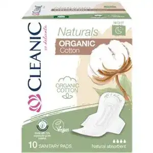 Прокладки Cleanic Naturals Organic Cotton Night 10 шт
