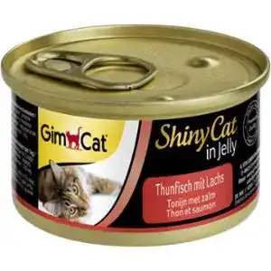 Вологий корм для кішок Gimborn ShinyCat з тунцем і лососем 70 г