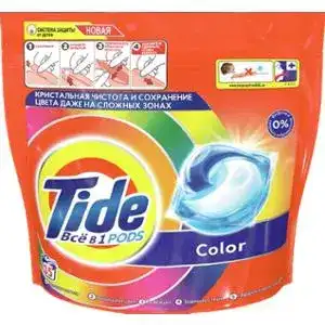 Засіб миючий Tide Color 3 in 1 Pods рідкий у розчинних капсулах 35 x 22.8 г