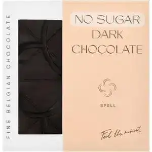 Шоколад Spell Dark Chocolate No Sugar темний без цукру, 70 г
