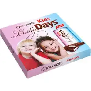 Шоколад Kids Lucky Days з молочною начинкою, 50 г
