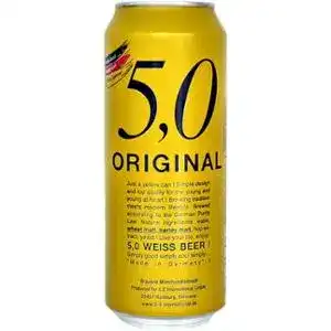 Пиво 5,0 Original Weiss Beer світле нефільтроване 5% 0.5 л