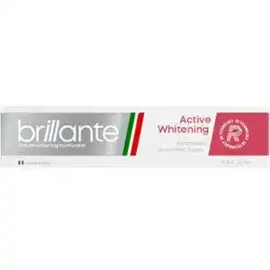 Зубна паста Brillante Active Whitening Toothpaste для курців та поціновувачів кави, 75 мл