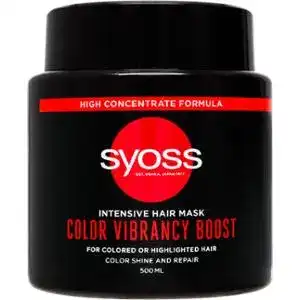 Маска Syoss Color Vibrancy інтенсивна для фарбованого волосся 500 мл