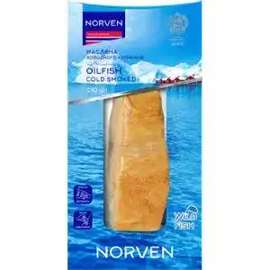 Масляна Norven холодного копчення філе-шматок 240 г