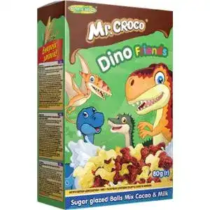 Сніданок сухий Mr. Croco Динозаврики Мікс з какао та молоком 80 г