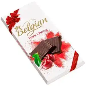 Шоколад Belgian чорний з вишнею 100 г