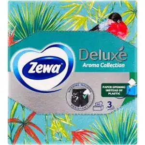 Серветки косметичні Zewa Deluxe Aroma Collection 3 шари 60 шт.