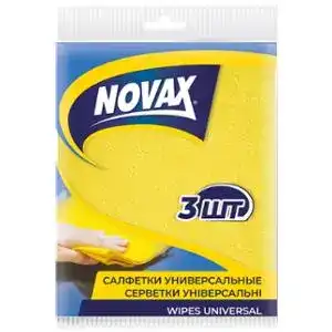 Серветки Novax віскозні 3 шт.