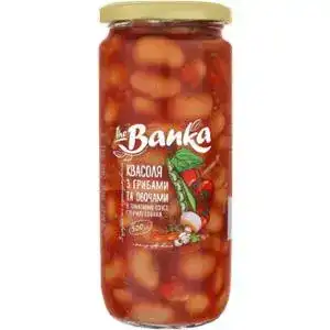 Квасоля the Banka з грибами та овочами в томатному соусі 500 г