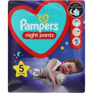 Трусики-підгузники Pampers Night pants 5 12-17 кг 22 шт