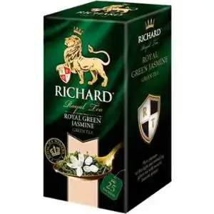 Чай Richard Royal Green Jasmine зелений байховий листовий з жасмином 2 г х 25 шт.