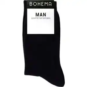 Шкарпетки Bohema Класік чоловічі високі чорні р.27-29