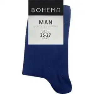 Шкарпетки Bohema Класік чоловічі високі темно-сірі р.25-27