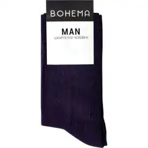 Шкарпетки Bohema Класік чоловічі високі сині р.27-29