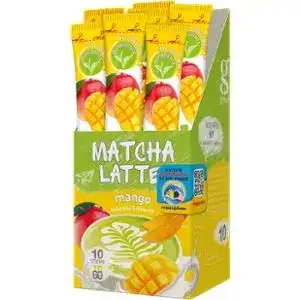 Напій G'tea Matcha Latte Mango Матча з манго на основі зеленого чаю 9 г х 10 шт.
