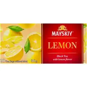 Чай Майський чорний з лимоном 1.8г х 20 шт.
