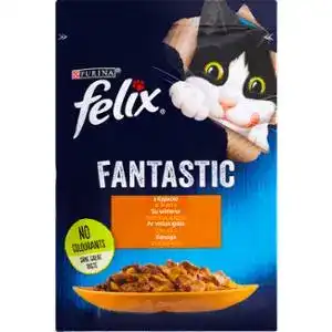 Корм Felix Fantastic з куркою в желе для котів 85 г