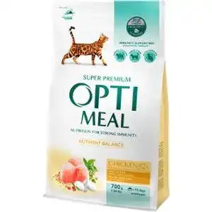 Сухий корм для котів Optimeal зі смаком курки 700 г