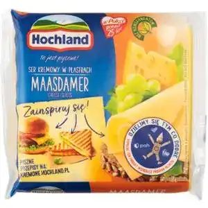 Сир Hochland Maasdamer плавлений порційний 40% 130 г