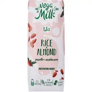 Напиток Vega Milk Rice&Almond Рисово-миндальный ультрапастеризованный 1.5% 250 мл