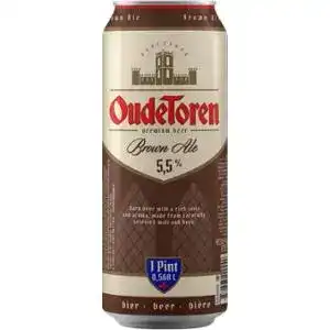 Пиво OudeToren Brown Ale темне нефільтроване 5.5% 0.568 л