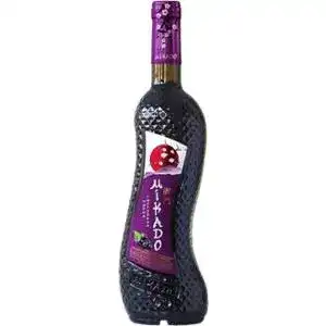 Напій винний Mikado Чорна смородина червоний солодкий слабоалкогольний 6-6.9% 0.7 л
