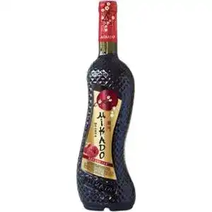 Напій винний Mikado Малина червоний солодкий слабоалкогольний 6-6.9% 0.7 л