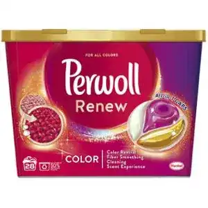 Гель-капсули Perwoll Renew Color для кольорових речей 28 шт.