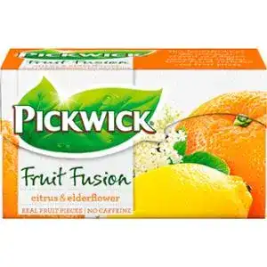 Чай Pickwick Fruit Fusion Citrus & Elderflower фруктово-травяной 20x2 г