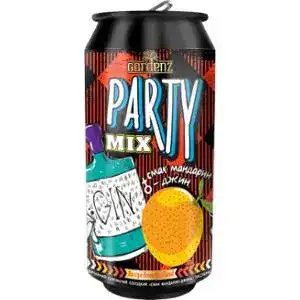Сидр Gardenz Party Mix Cider Мандарин-джин 5.4% 500мл