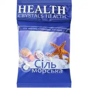 Соль морская Crystals Health натуральная для ванн 1 кг