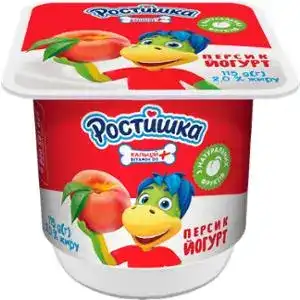 Йогурт Растишка персик 2% 115 г