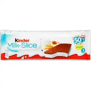 Тістечко Kinder Milk-Slice бісквітне з молочною начинкою 5x28 г